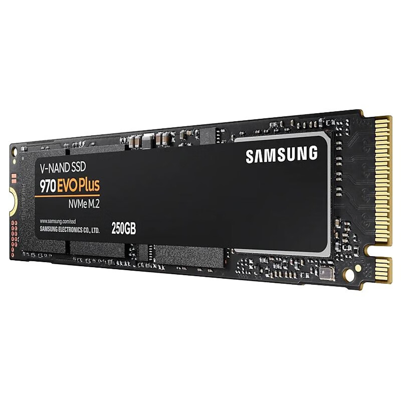三星SSD固态硬盘台式机笔记本电脑主机DIY组装机硬盘 970EVO Plus-NVMe-M.2-250G