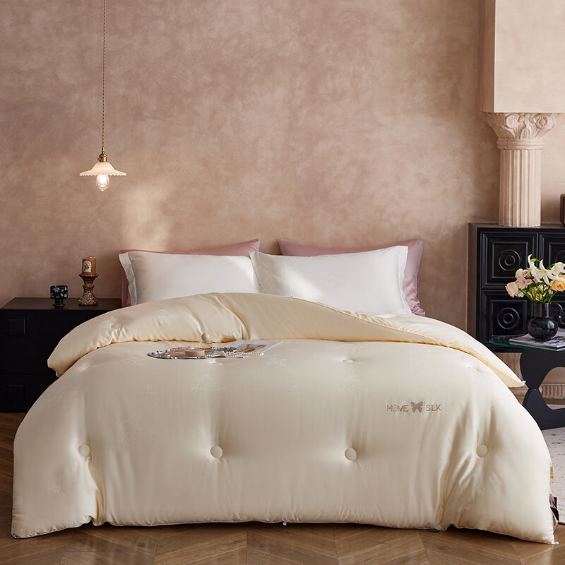 百丽安娜  天丝蚕丝蛋白提花被两色可选