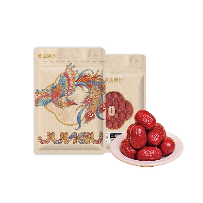 黄金果农  新疆红枣400g