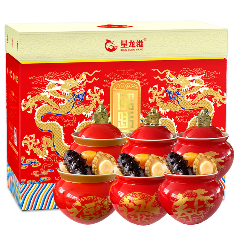 星龙港佛跳墙-福禄寿大连辽刺参260g*6罐 