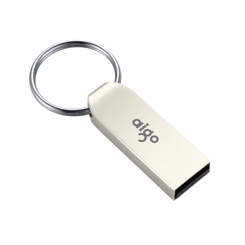 爱国者（aigo） USB2.0 U盘 U268迷你款 银色 金属车载u盘 优盘 16G标配