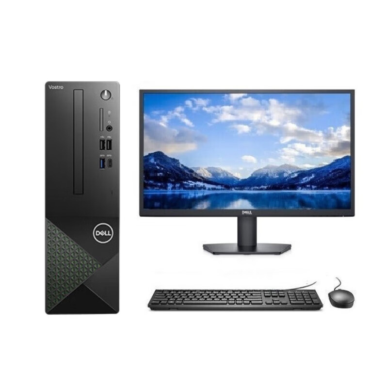 戴尔（DELL） 3030 商用台式机电脑 I5-12400/32G/2T+512G固态/27显示器/定制 3710升级款 