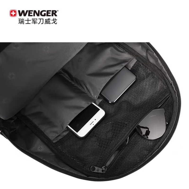 威戈（WENGER）瑞士军刀14英寸双肩包电脑包商务背包黑色父亲节BB4095.190501