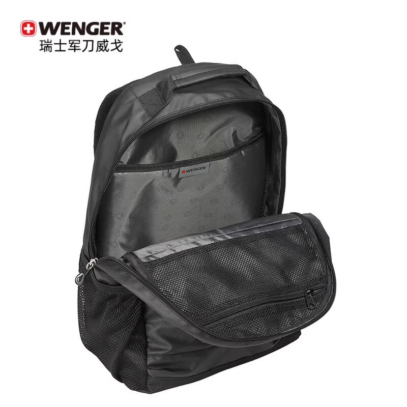 威戈（WENGER）瑞士军刀14英寸双肩包电脑包商务背包黑色父亲节BB4095.190501