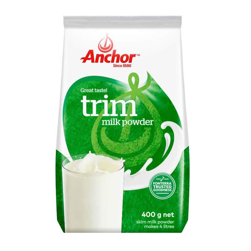 安佳（Anchor）新西兰进口奶源 脱脂乳粉 成人奶粉 400g袋装 安佳脱脂成人奶粉400g袋装