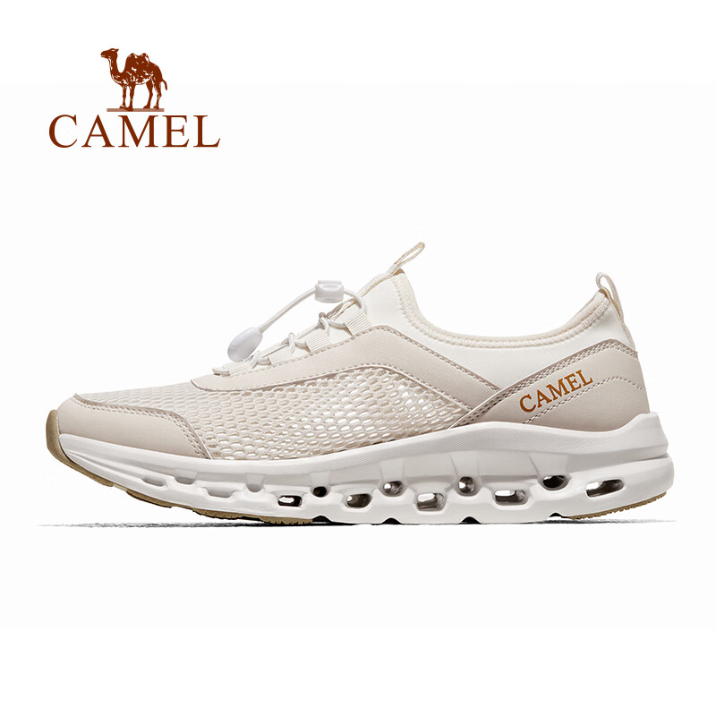 骆驼（CAMEL）洞洞鞋2024夏季新品网面透气鞋男女防滑户外休闲运动鞋F14B303058