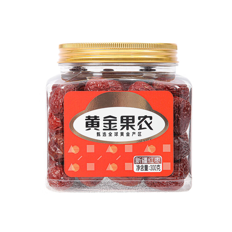 黄金果农  新疆红枣300g