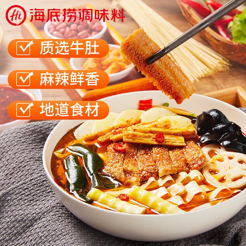 海底捞自热火锅【嫩牛435g+牛腩+素食+牛肚共4盒】自煮火锅懒人方便速食