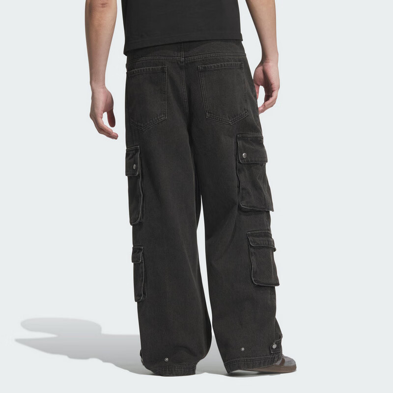 三叶草（Adidas）阿迪达斯ADIDAS 三叶草男子运动休闲长裤JY0203 黑色  26 