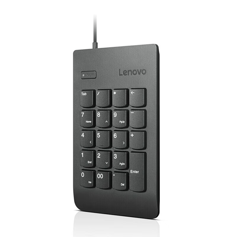联想（Lenovo）ThinkPad数字键盘 有线USB 财务收银办公小键盘 外接笔记本台式通用 黑色 4Y40R38905