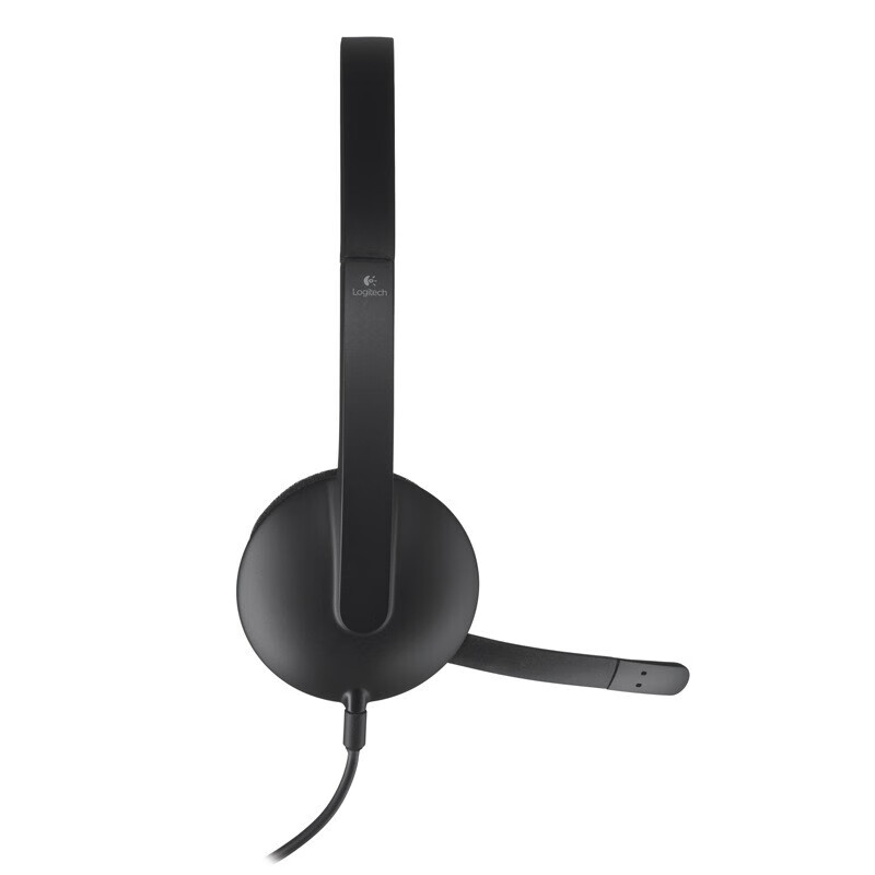 罗技（Logitech）H340 立体声USB耳机耳麦 办公学习视频会议耳机 电脑笔记本耳麦 黑色