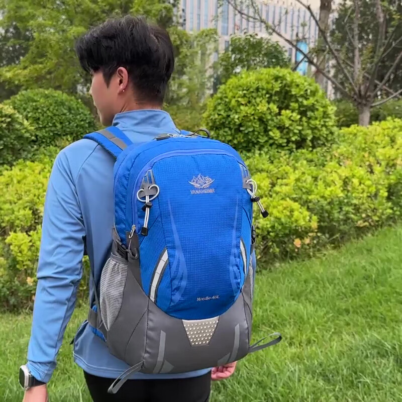 华纳海姆（Vanaheimr）户外运动背包大容量旅行包徒步野营男女登山包 均码 宝蓝色*1个