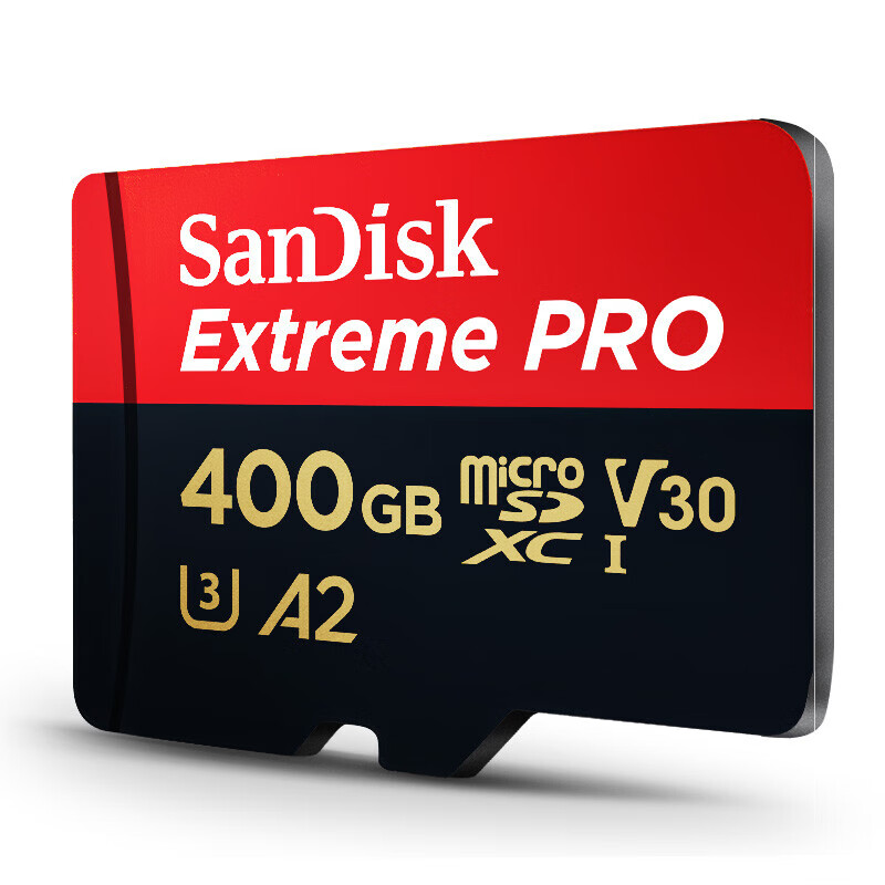 闪迪（SanDisk）SDSQXCZ-400GB TF（MicroSD）存储卡C10 V30 U3 4K A2 至尊超极速移动版内存卡