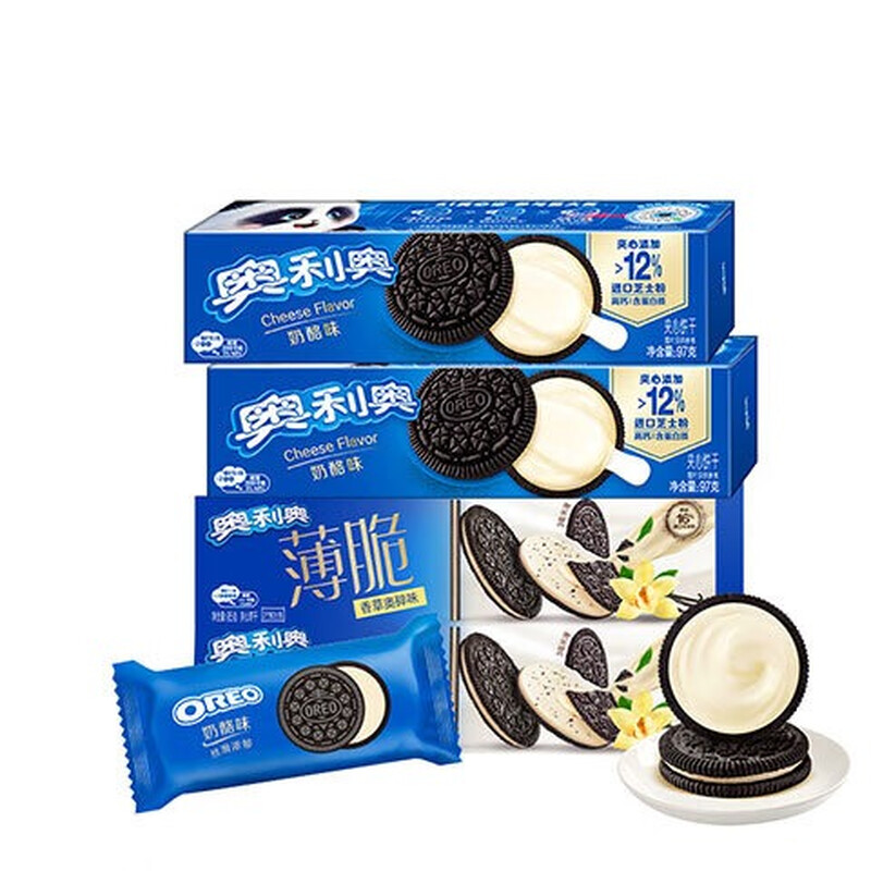 奥利奥夹心饼干薄脆饼干 384g 休闲零食大礼包 早餐下午茶