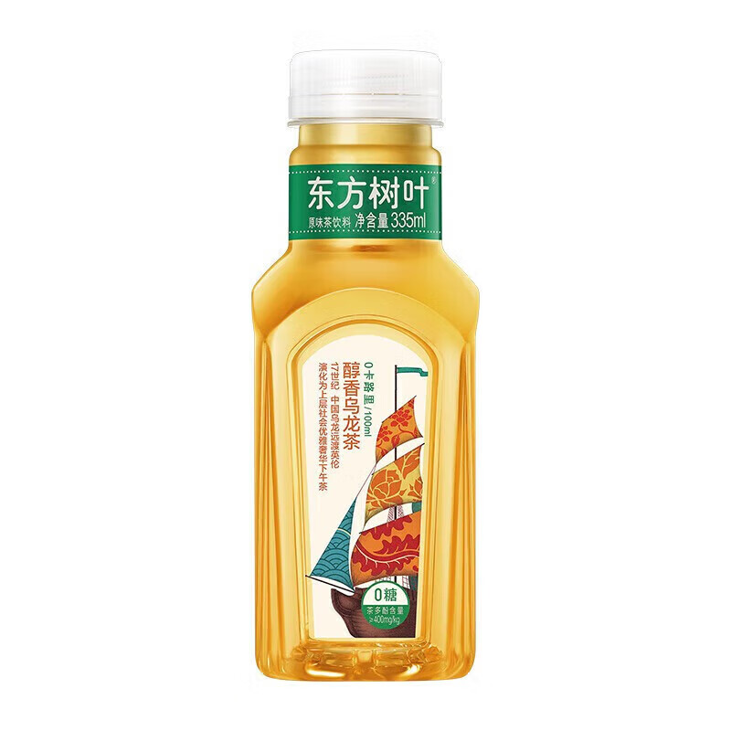 农夫山泉东方树叶无糖茶饮料清爽饮品 乌龙茶 335ml*15瓶 整箱装N