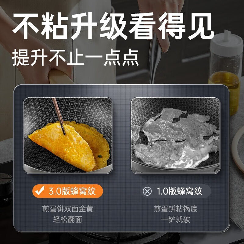 炊大皇小黄鸭家用炒菜锅316多层钢炒锅28cm CG28XHYG
