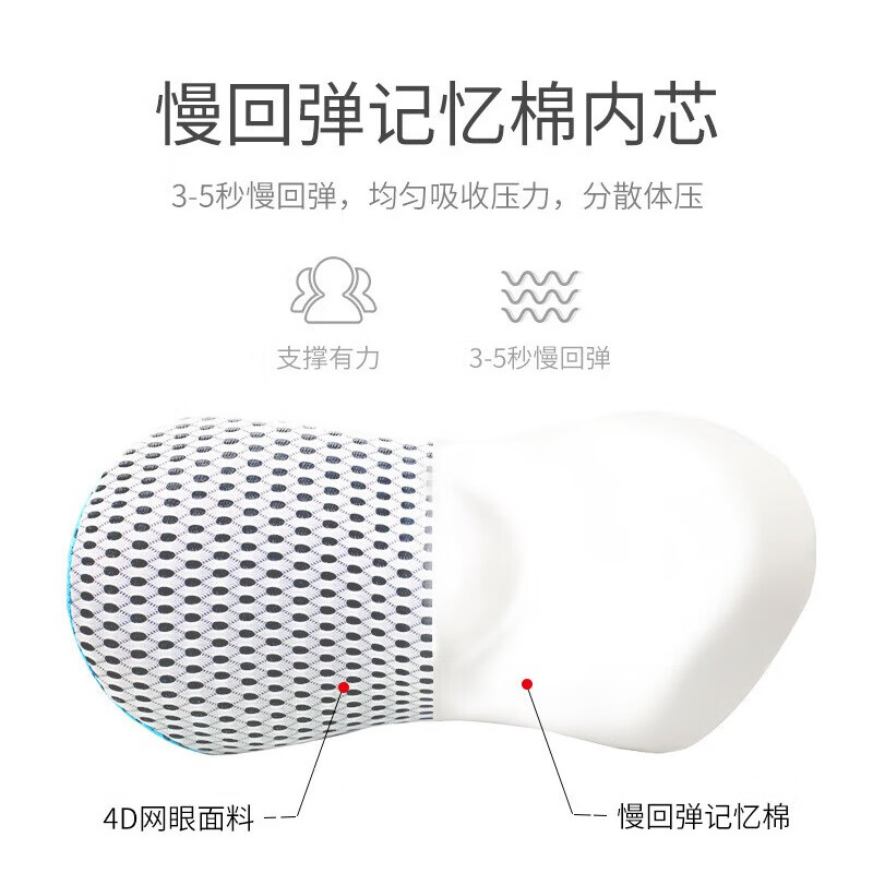 七素 护腰靠垫办公室座椅腰垫 人体工学车用腰托靠背 直贡呢/深空色
