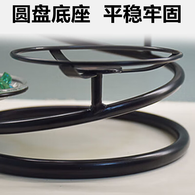 别颖轻奢多层水果盘盘架客厅茶几干果零食摆台黑色五层托盘架5个装