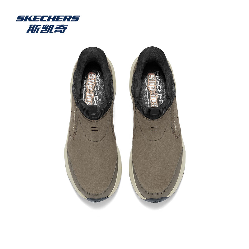 斯凯奇（Skechers）新款男一脚蹬厚底舒适休闲健步鞋237786