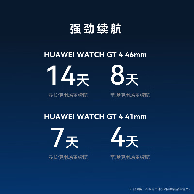 华为（HUAWEI）WATCH GT4华为手表智能手表呼吸健康研究心律失常提示华为手表 41mm 凝霜白