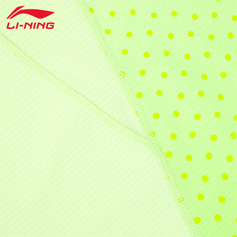 LI-NING舒适透气女款短袖T恤 速干运动上衣 ATSV436 精灵绿/数字绿 XL