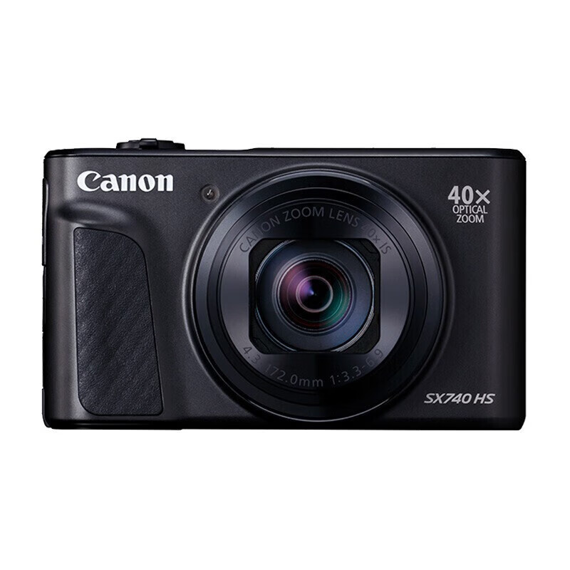 佳能（Canon）PowerShot SX740 HS 数码相机 4K短片 40倍光学变焦 便携式家用旅游办公卡片机 高清照相机 黑色
