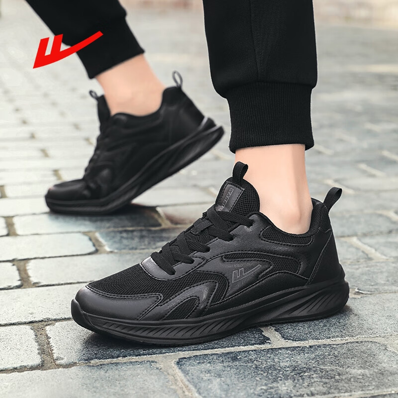 回力男鞋跑步鞋2025夏季男士网面透气小白鞋运动休闲鞋子 白色 40