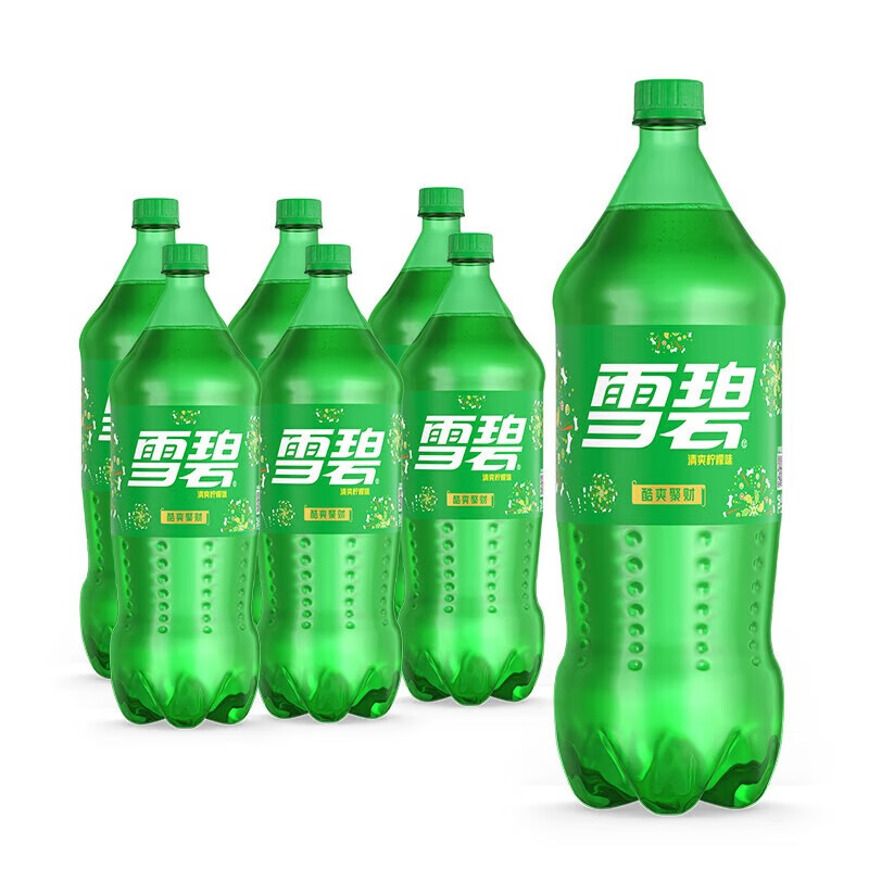 可口可乐 碳酸饮料汽水 家庭装 公司福利 清爽柠檬味雪碧(2L*6瓶)*20箱