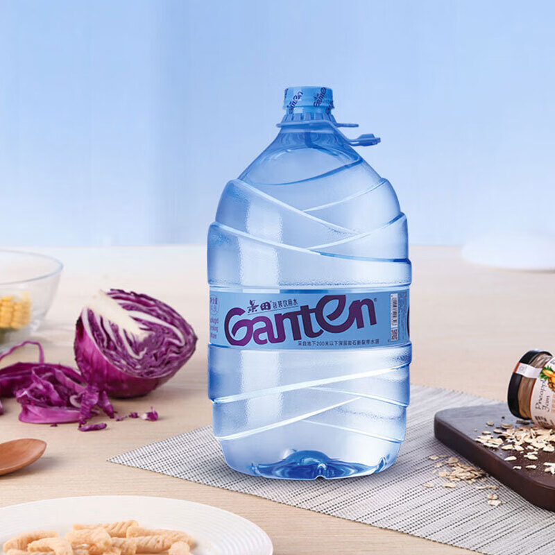 景田饮用桶装水天然泉水 一次性大桶水 15L 20桶