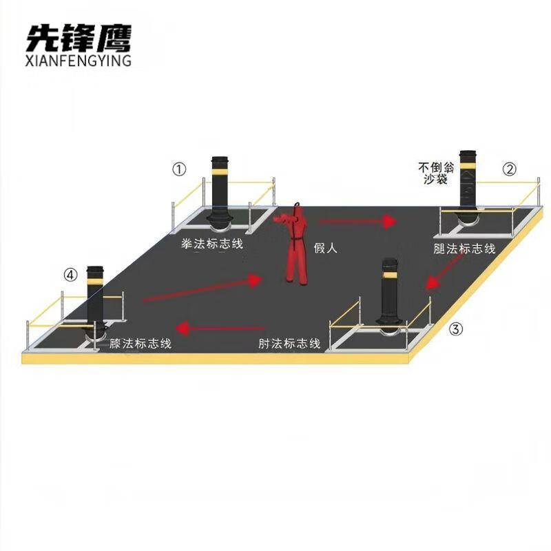 先锋鹰 不倒翁格斗基本功训练考评系统（感应型）