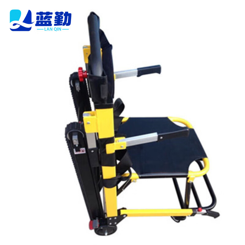 蓝勤折叠铝合金楼梯担架 履带式爬楼轮椅车 多功能上下楼担架 非电动