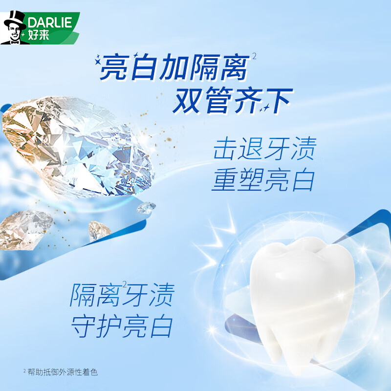 好来原黑人牙膏超白青柠薄荷清新口气护龈健齿含氟牙膏140g