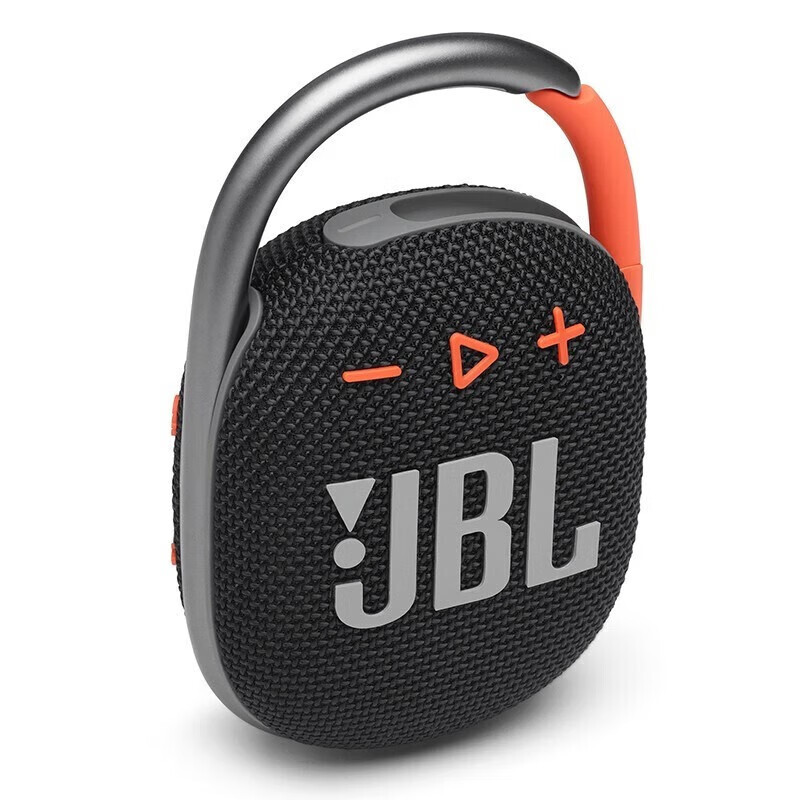 JBL音响.迷你无线蓝牙音箱 低音炮 防尘防水适应各类使用环境 一体式卡扣设计 黑拼橙色【企采购】