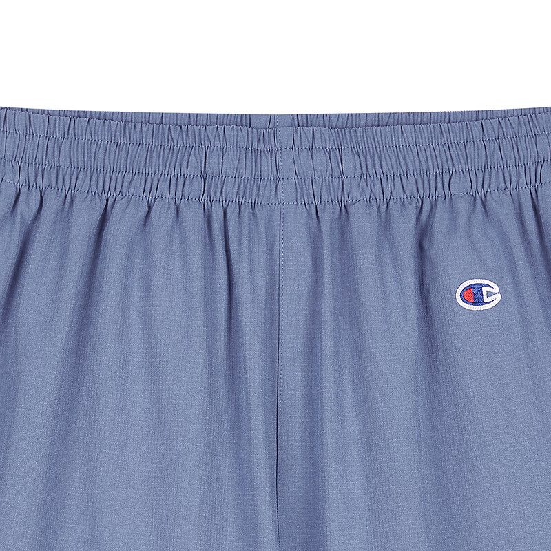 Champion冠军短裤男新款简约休闲纯色运动裤梭织直筒裤 雾霾蓝 XL