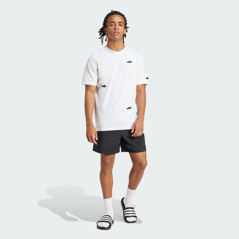 阿迪达斯 （adidas）男子 运动型格系列 M SL CHELSEA 短裤 JF1117 黑色 2XL 
