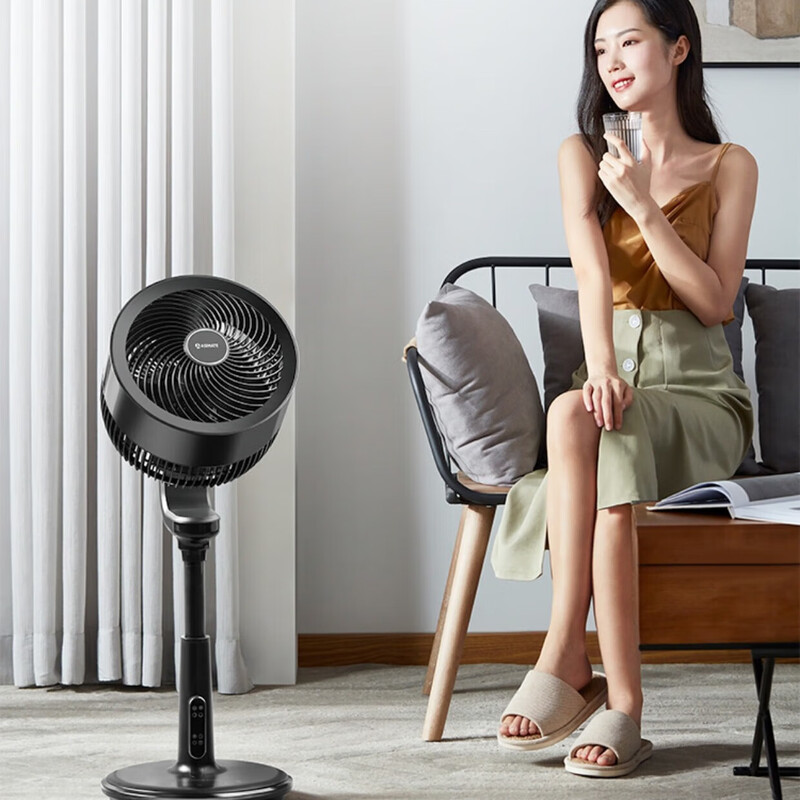 艾美特 空气循环扇 WIFI智控32档直流变频 四季适用APP互联智能款 黑色【CA23-AD20】