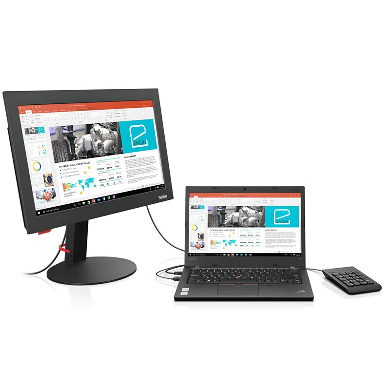 联想（Lenovo）ThinkPad数字键盘 有线USB 财务收银办公小键盘 外接笔记本台式通用 黑色 4Y40R38905