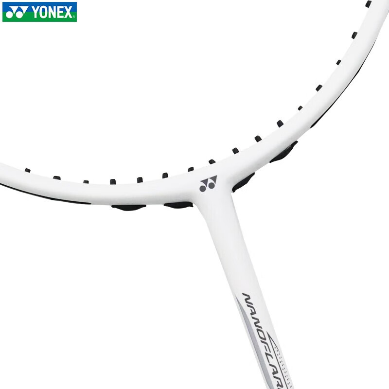 尤尼克斯（YONEX）羽毛球单拍超轻全碳素 NF疾光NTEX 白灰色 白切音效闪击 默认空拍