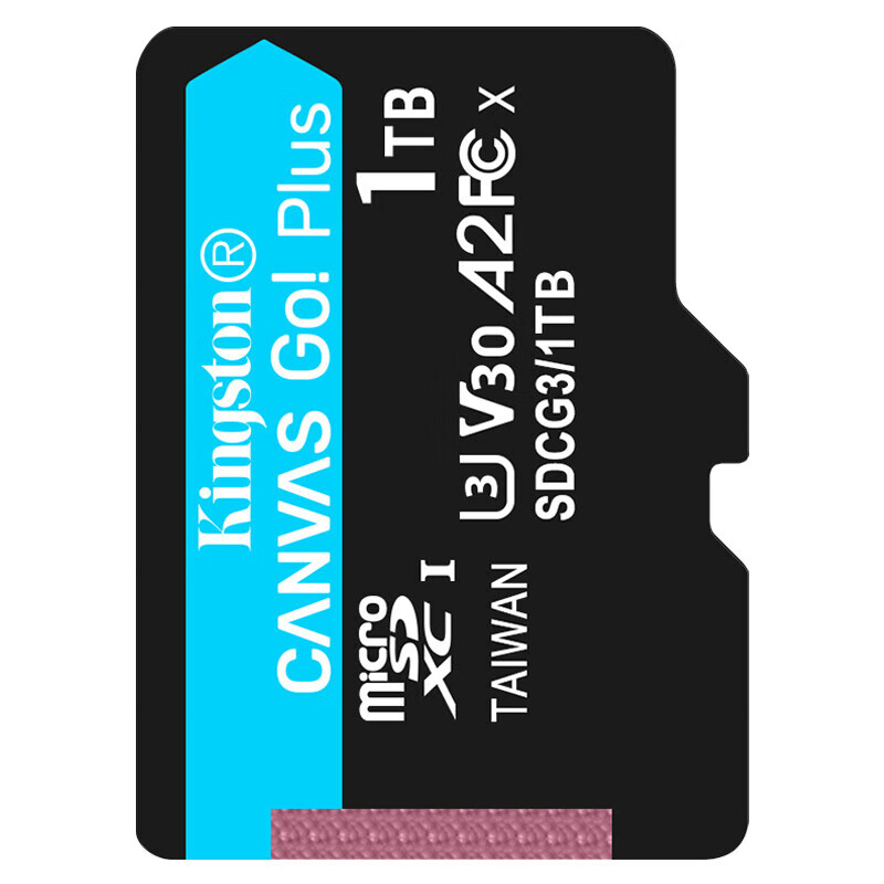 金士顿1TB TF（MicroSD）内存卡U3 V30 A2 4K 读170MB/s游戏机 行车记录仪 运动相机无人机 监控存储卡