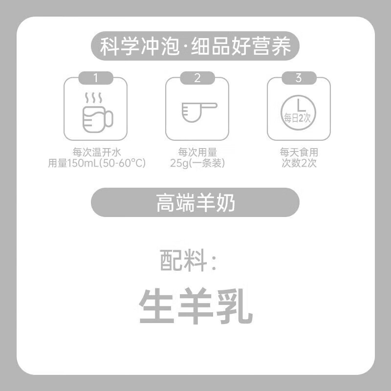 臻牧 健康营养 小分子易吸收 原生乳钙 全脂纯羊奶粉 400g*5盒