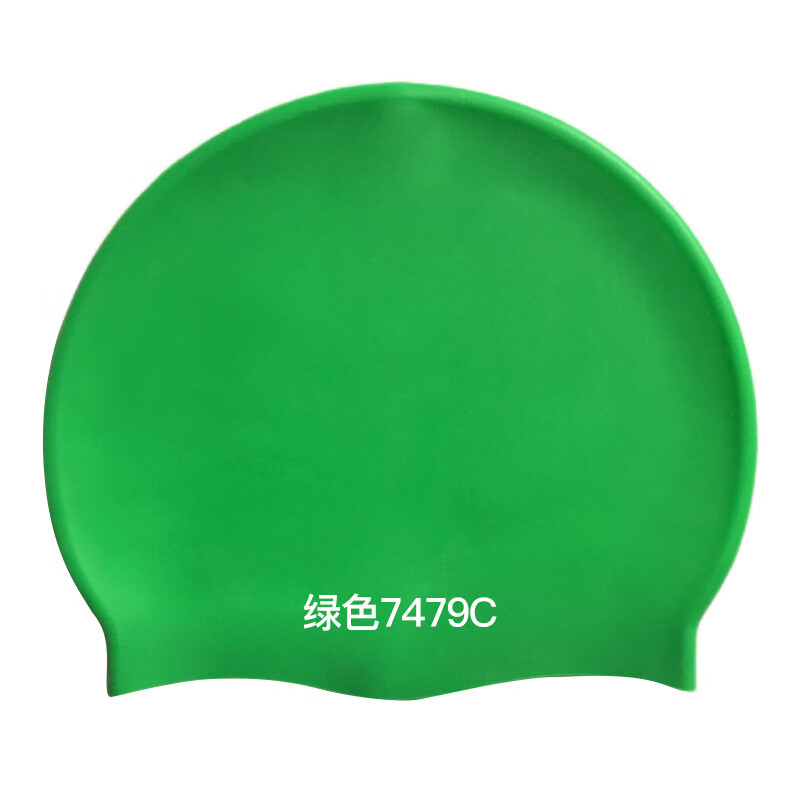 KND2025硅胶泳帽防水潜水帽加大不勒头游泳帽成人款55g 绿色/7479C