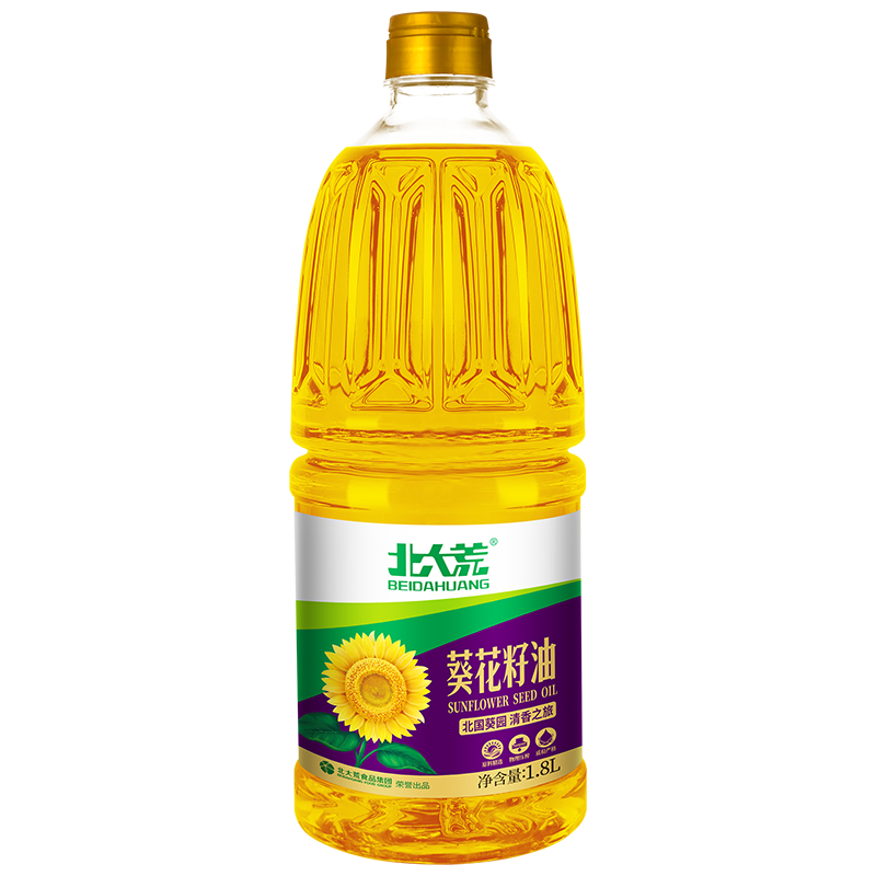 北大荒家用食用油 一级压榨 葵花籽油1.8L