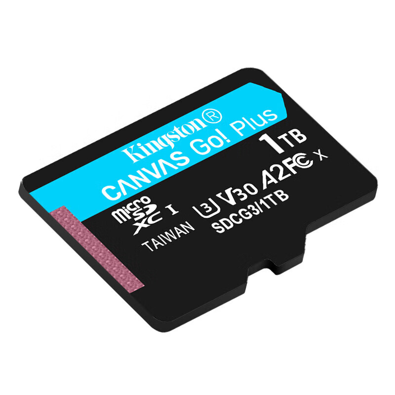 金士顿1TB TF（MicroSD）内存卡U3 V30 A2 4K 读170MB/s游戏机 行车记录仪 运动相机无人机 监控存储卡