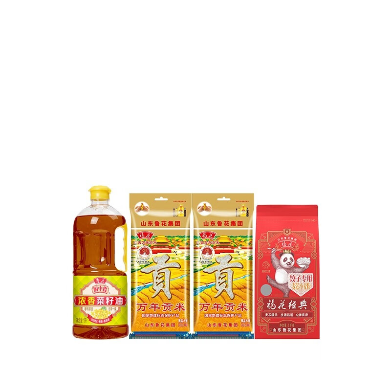 鲁花粮油调味团购礼品礼盒丶【瑞气盈门礼盒*B】