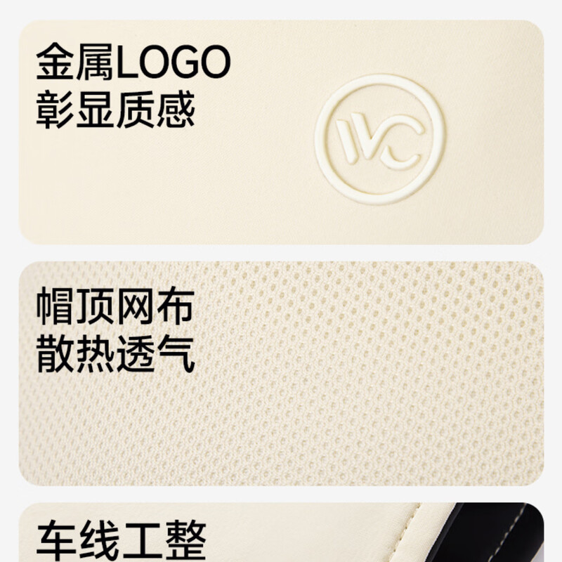 VVC 防晒帽夏渔夫帽 大头围防紫外线太阳帽户外遮阳帽 浅灰绿 S242