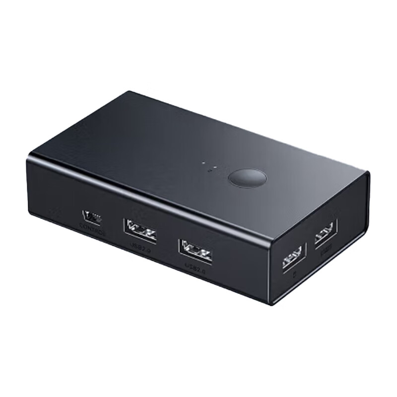 军启HDMI2.0 KVM切换器4K60Hz高清视频切屏器二进一出 共享鼠标键盘USB打印机电脑共用显示器屏幕90478