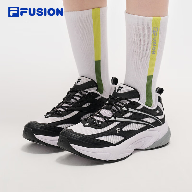 FILAFUSION斐乐潮牌女鞋LIGHT未来潮鞋2025夏季光迹鞋跑步鞋