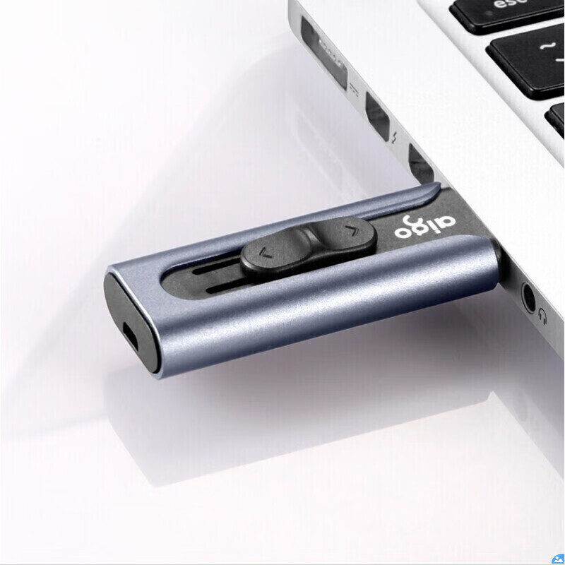 爱国者U335  128GB U盘 高速USB3.2 大容量金属迷你U盘 推拉伸缩商务学生优盘 HFXZ