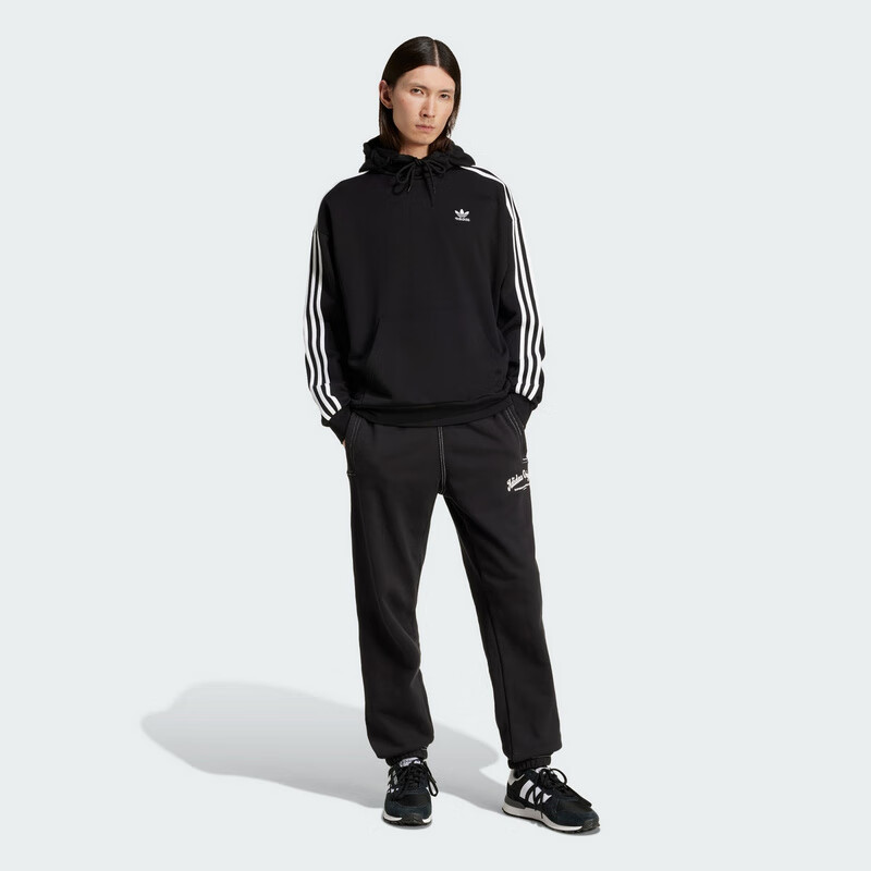 三叶草（Adidas）阿迪达斯ADIDAS 三叶草男子运动休闲连帽卫衣JC6251 黑色  XS 