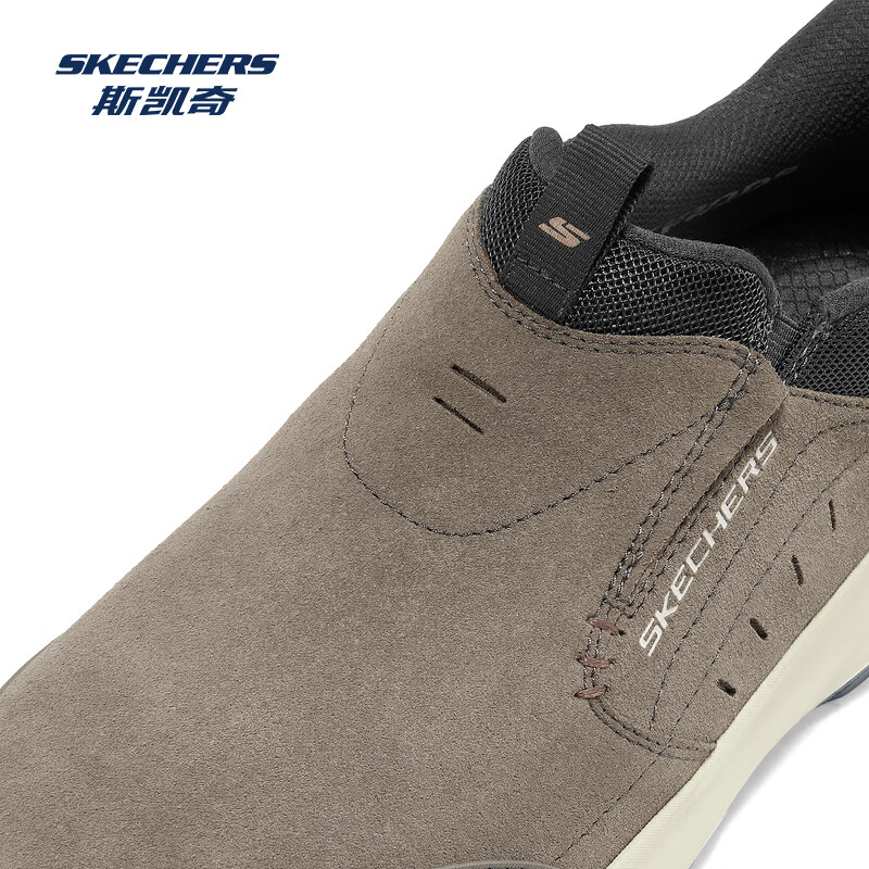斯凯奇（Skechers）新款男一脚蹬厚底舒适休闲健步鞋237786
